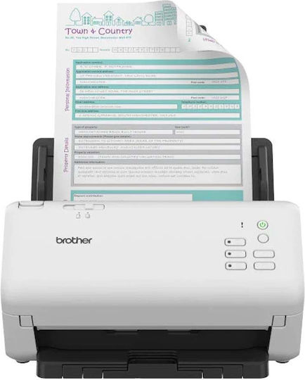 Brother ADS-4300N Sheetfed (Τροφοδότη χαρτιού) Scanner A4