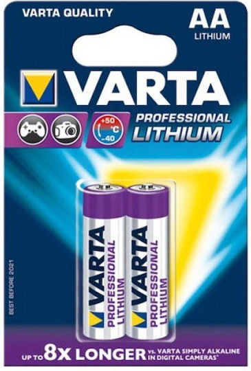 Varta Ultra Μπαταρίες Λιθίου AA 1.5V Μιας Χρήσης (High Performance) 2τμχ
