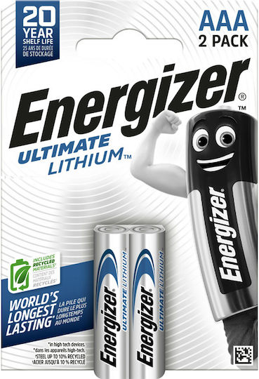 Energizer Ultimate Μπαταρίες Λιθίου AAA 1.5V 2τμχ