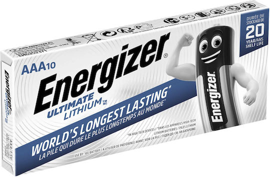 Energizer Ultimate Μπαταρία Λιθίου AAA 1.5V 10τμχ