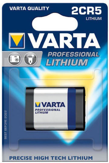 Varta Professional Lithium Μπαταρία 2CR5 6V Φωτογραφική (Block) 1τμχ
