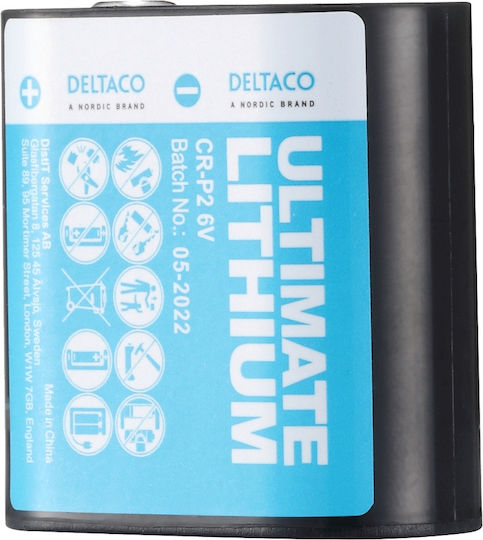 Deltaco Ultimate Μπαταρία Λιθίου CR-P2 6V Για Επαγγελματικές Κάμερες & Ηλεκτρονικές Βρύσες 1τμχ