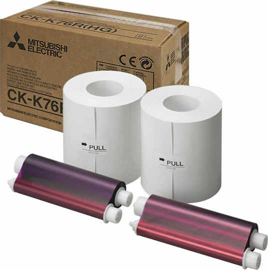 Mitsubishi Electric Original Ribbon & Paper for CP-K60DW-S (42664)