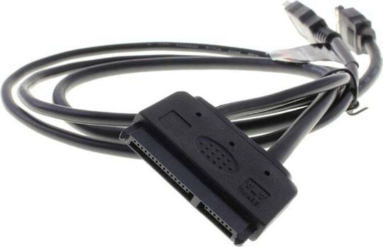 Akasa eSATA - Cable 0.40cm Μαύρο (AK-CBSA03-80BK)
