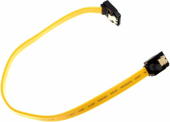 DeLock 7-Pin SATA III - 7-Pin SATA III Cable 30cm Κίτρινο (82472)