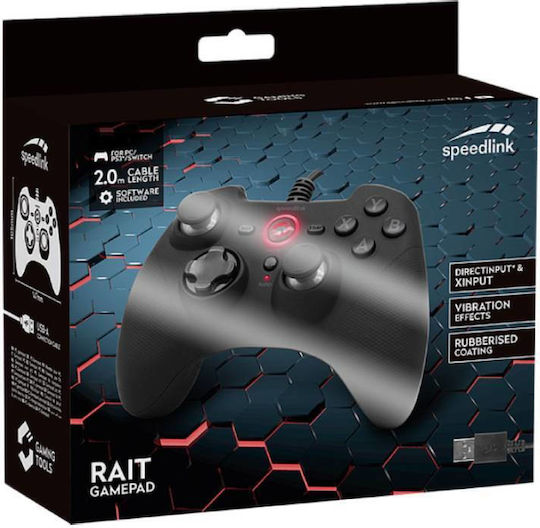 SpeedLink Rait Ασύρματο Gamepad για Switch Μαύρο