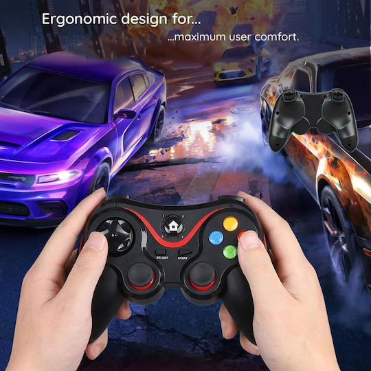 Techsuit V8 Ασύρματο Gamepad για Android / PC / PS3 / iOS Μπλε