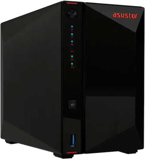 Asustor Asustor Nimbustor 2 Gen2 AS5402T NAS με 2 θέσεις για HDD/M.2/SSD και 2 θύρες Ethernet