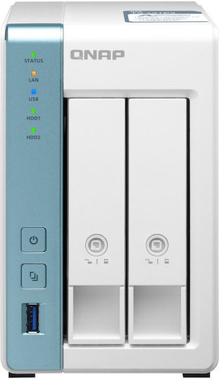 QNap TS-233 NAS Кула с 2 слота за HDD/SSD