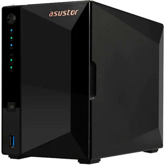 Asustor Drivestor 2 Pro Gen2 (AS3302T v2) NAS Tower με 2 θέσεις για HDD