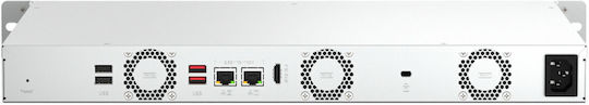QNap TS-464eU NAS Rack με 4 θέσεις για HDD/M.2/SSD και 2 θύρες Ethernet