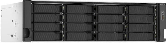 QNap TS-1673AU-RP-16G NAS Rack με 16 θέσεις για HDD/SSD και 2 θύρες Ethernet