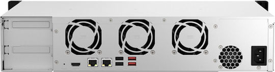 QNap TS-864EU-8G NAS Gestell mit 8 Steckplätzen für M.2/SSD und 2 Ethernet-Anschlüsse