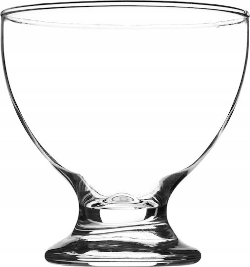 Kadax Ice Cream Serving Bowl Round Glass Transparent 6pcs