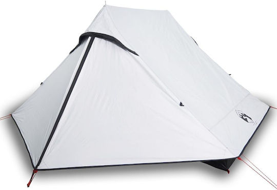 vidaXL Camping Tent White for 2 People 225x136x133cm