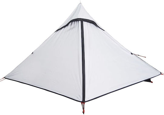 vidaXL Campingzelt Weiß für 2 Personen 225x136x133cm