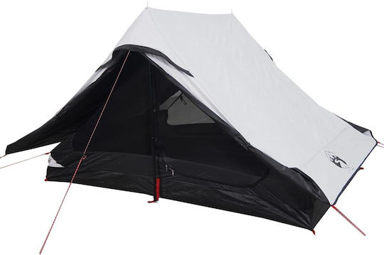 vidaXL Campingzelt Weiß für 2 Personen 225x136x133cm