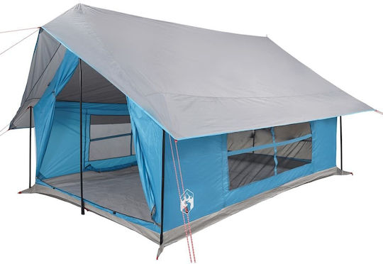vidaXL Camping Tent A-Frame Blue for 5 People 353x248x210cm