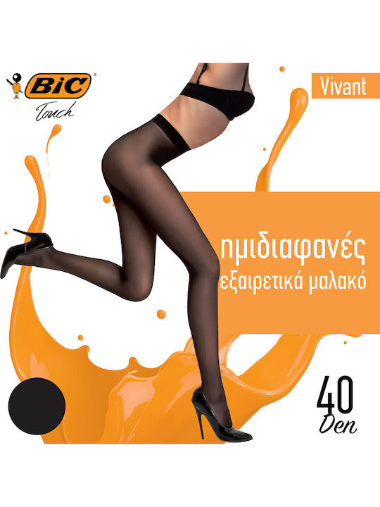 Vivant Γυναικείο Καλσόν 40 Den Μαύρο