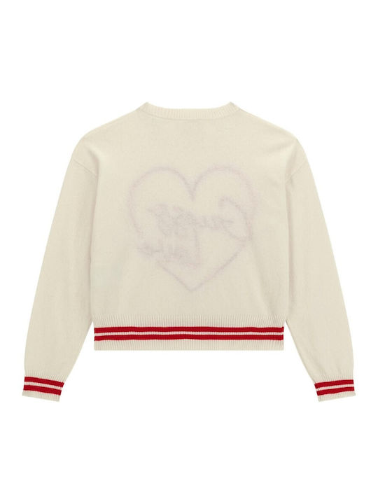 Guess Kids' Sweater Long Sleeve White