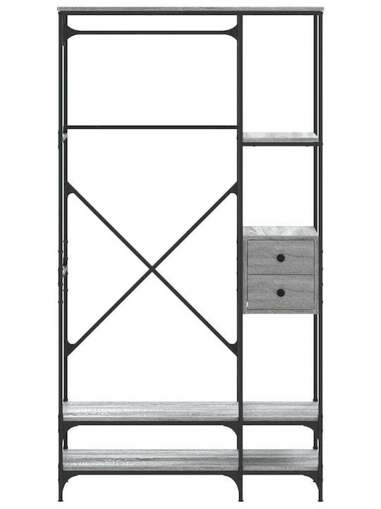 vidaXL Floor Garment Rack made of Wood Gray 97x40x180cm