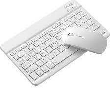 Fără fir Bluetooth Set tastatură și mouse pentru Tabletă Engleză US Pure White
