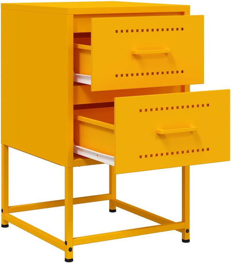 Комод Метален Жълт 36x39x60.5см