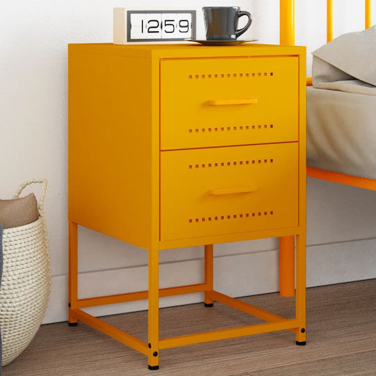 Комод Метален Жълт 36x39x60.5см