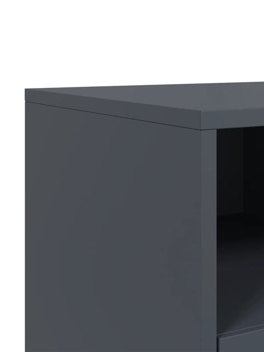 Έπιπλο Τηλεόρασης Μεταλλικό με Ρόδες Ανθρακί Μ68xΠ39xΥ43.5cm 846700