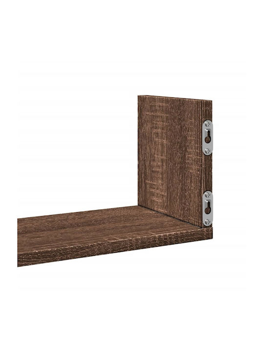 Wall Shelves Brown 3 Pieces 58x18x18 cm