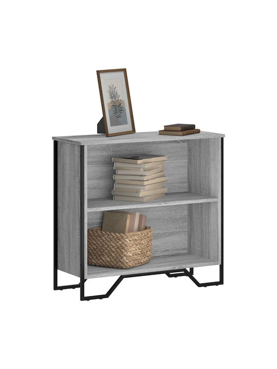 Grey Bookcase 80x31x74.5cm