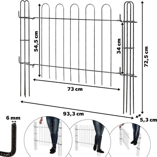 Kadax Classic Metal Garden Gate Fence