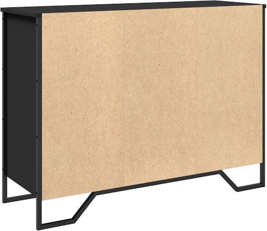 Мебели за съхранение от дърво & метал Black 101x35.5x74.5см