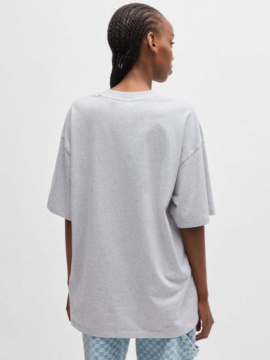 Hugo Boss Γυναικείο Oversized T-shirt Γκρι