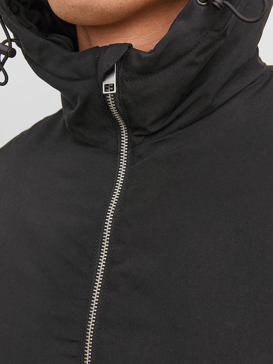 Winter Jacket Windproof Black