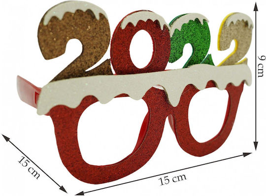 Ochelari pentru Petrecerea de Revelion 2022 Roșii din Plastic Poliester Flippy