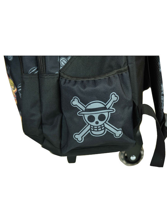 Gim One Piece Crew School Bag Trolley Elementary Black With Water Bottle Holder 27 Litre 2024