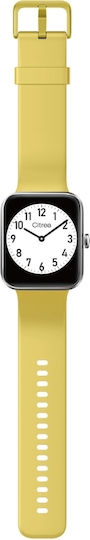 Q&Q Citrea Smartwatch με Παλμογράφο (Κίτρινο)