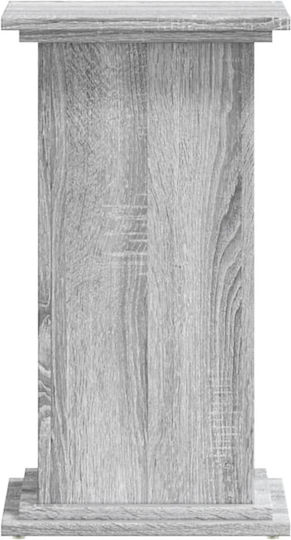 vidaXL Pflanzenständer Holz Grau 33cmx33cmx60cmcm.