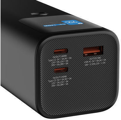 Canyon PB-2010 Power Bank 27000mAh 140W με Θύρα USB-A και 2 Θύρες USB-C Power Delivery / Quick Charge 3.0 Γκρι