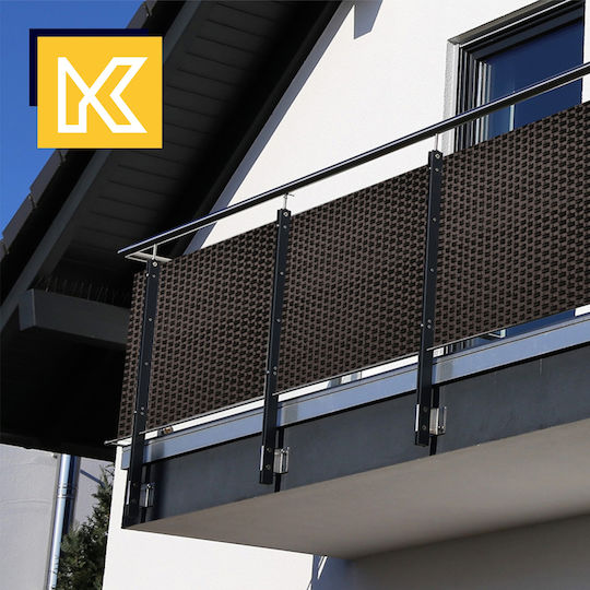 Kadax Separator de Umbrire Negru 1x7m