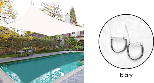 AIO Factory Shade Sail White 2x3m