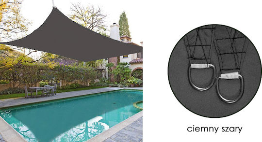 AIO Factory Shade Sail Gray 3x4m