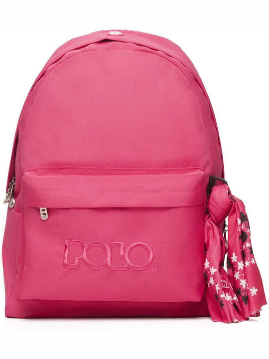 Polo School Bag Backpack Junior High-High School in Fuchsia color 23Liters 2019