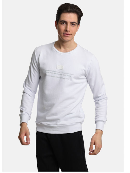 Paco & Co Herren Sweatshirt white