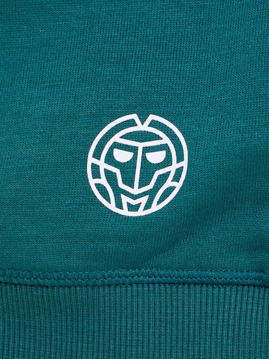 Φούτερ με Κουκούλα Dark Green