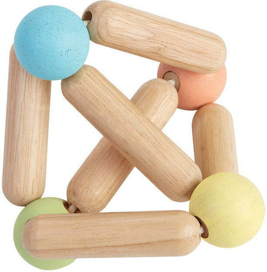 Plan Toys Pyramid Toy with Ball made of Wood with Sounds for 6++ Months Pastel