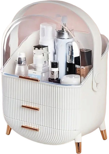 Organizator Cosmetice Cu Sertare Alb