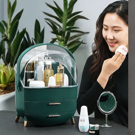 Organizator De Cosmetice Cu Sertare Verde