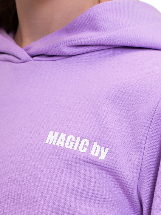 Παιδικό Φούτερ με Κουκούλα και Τσέπες Lilac